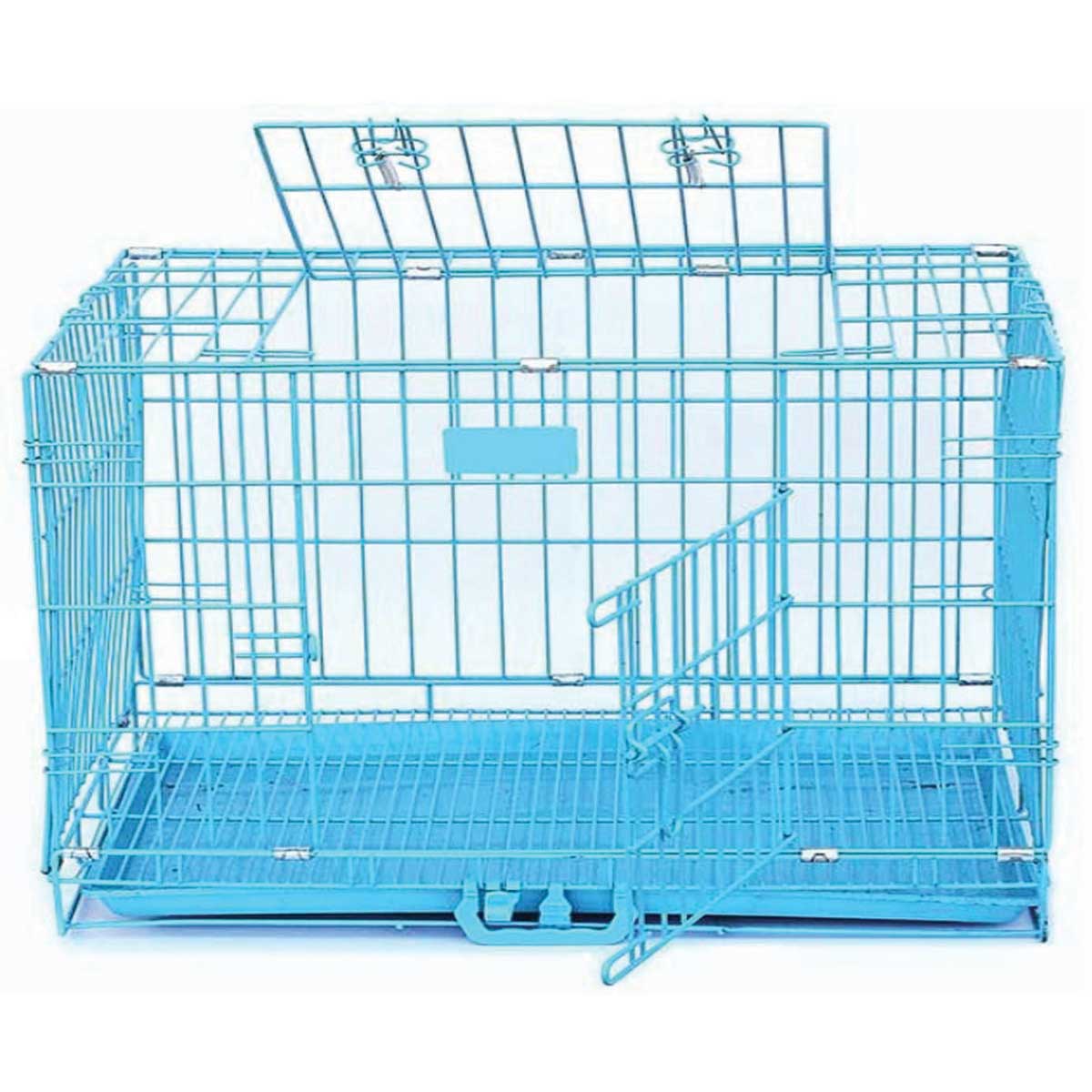 blue dog crate