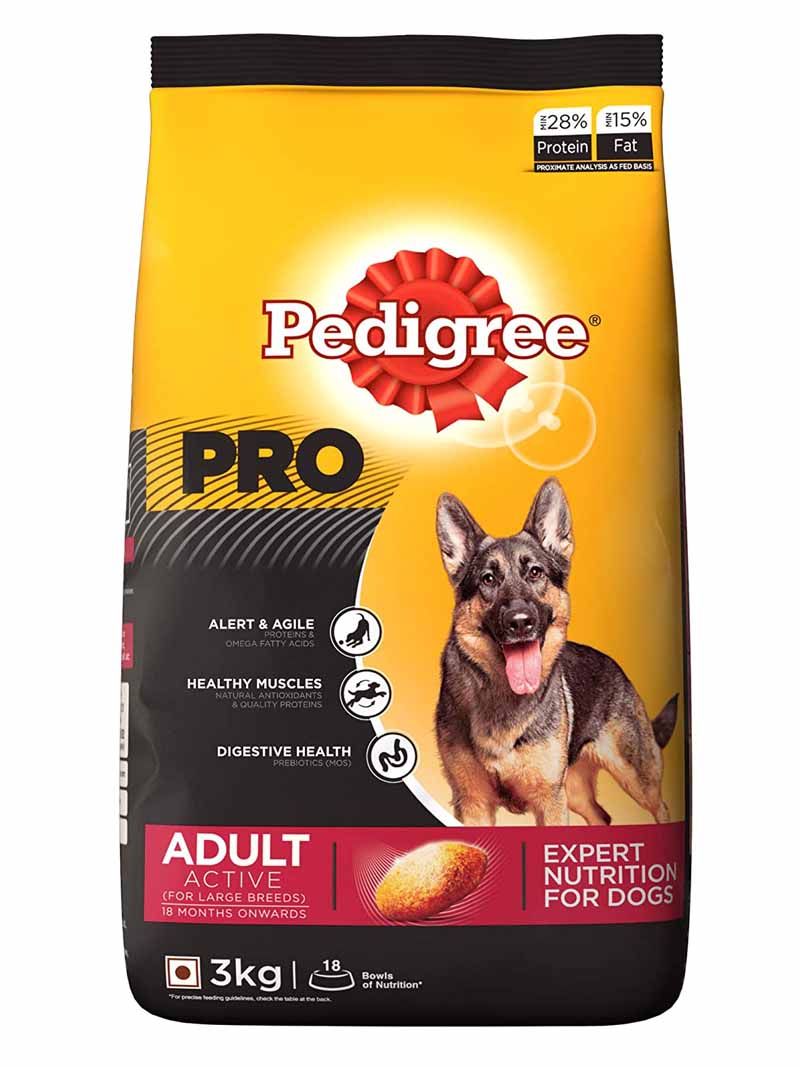 Buy Pedigree Pro Active Adult Dog Food at a low price in online India ...